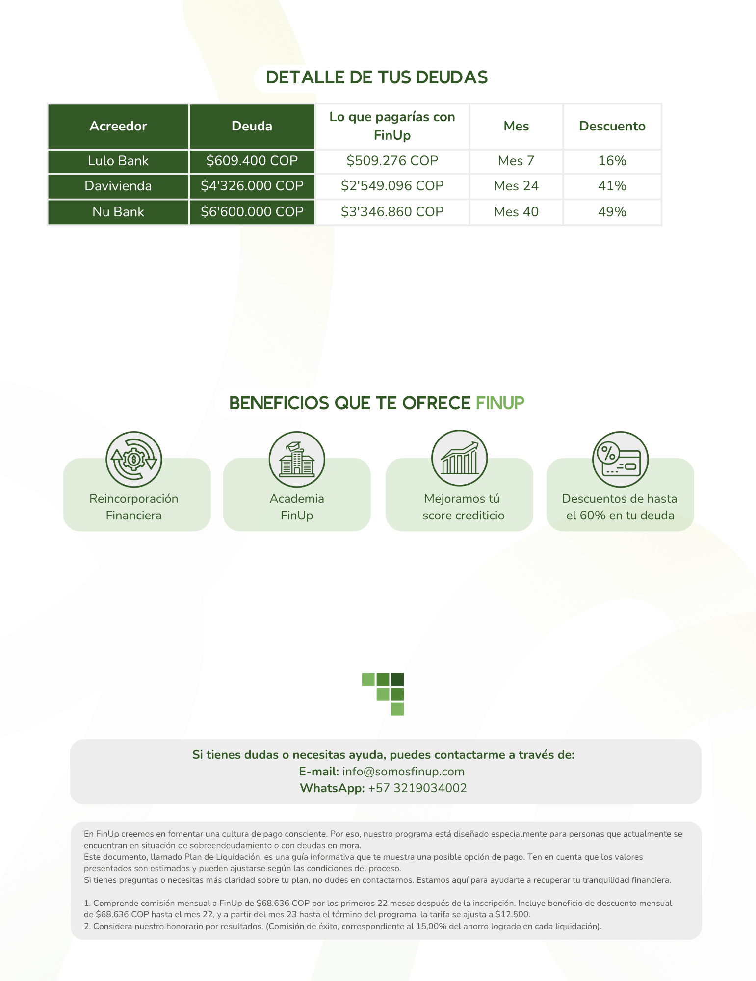 Plan de Liquidación Miguel Ochoa Reyes